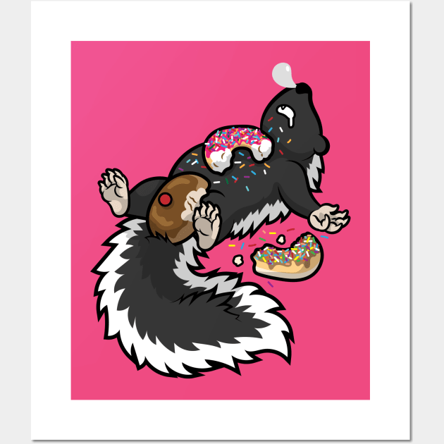 Skunk Funk Donuts Only Wall Art by JenniferSmith